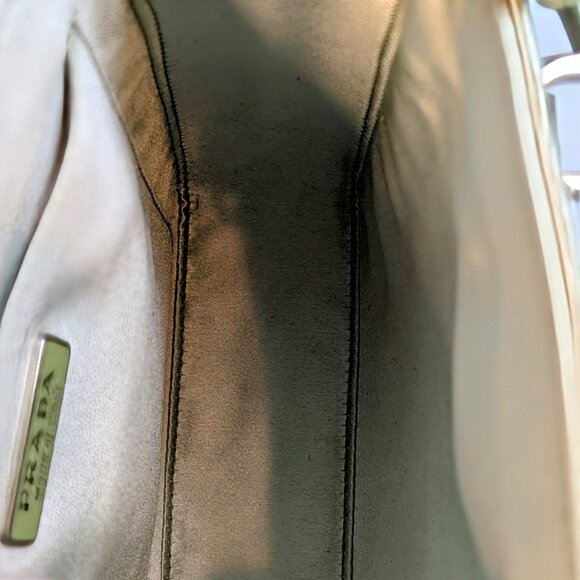 Prada Light Green/Aqua Crystal Embellished Small Double-Handle Crossbody Bag - Picture 7 of 13